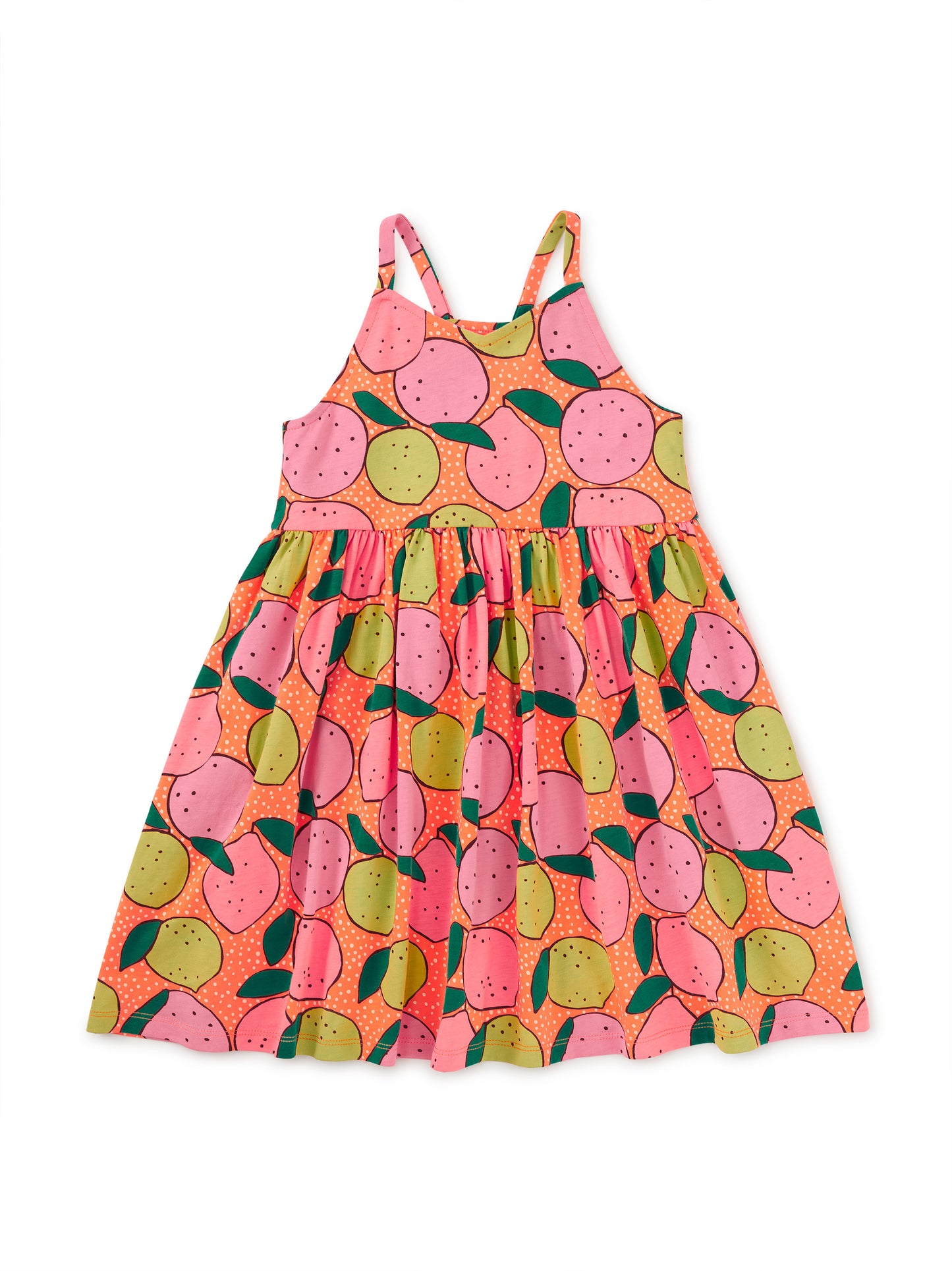Tea Dotty Citrus | Racerback Twirl Dress