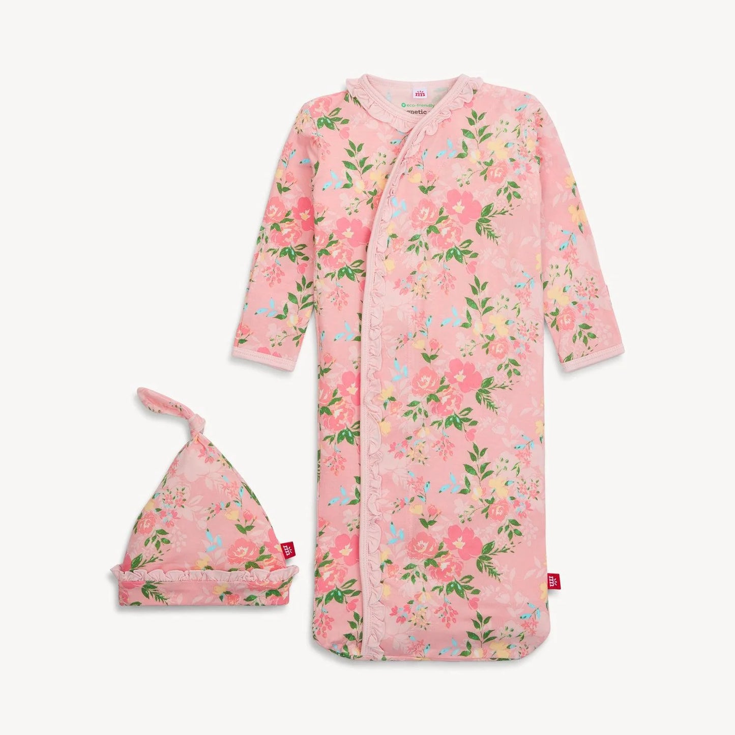 Magnetic Me Ainslee | Ruffle Placket Gown + Ruffle Hat Set