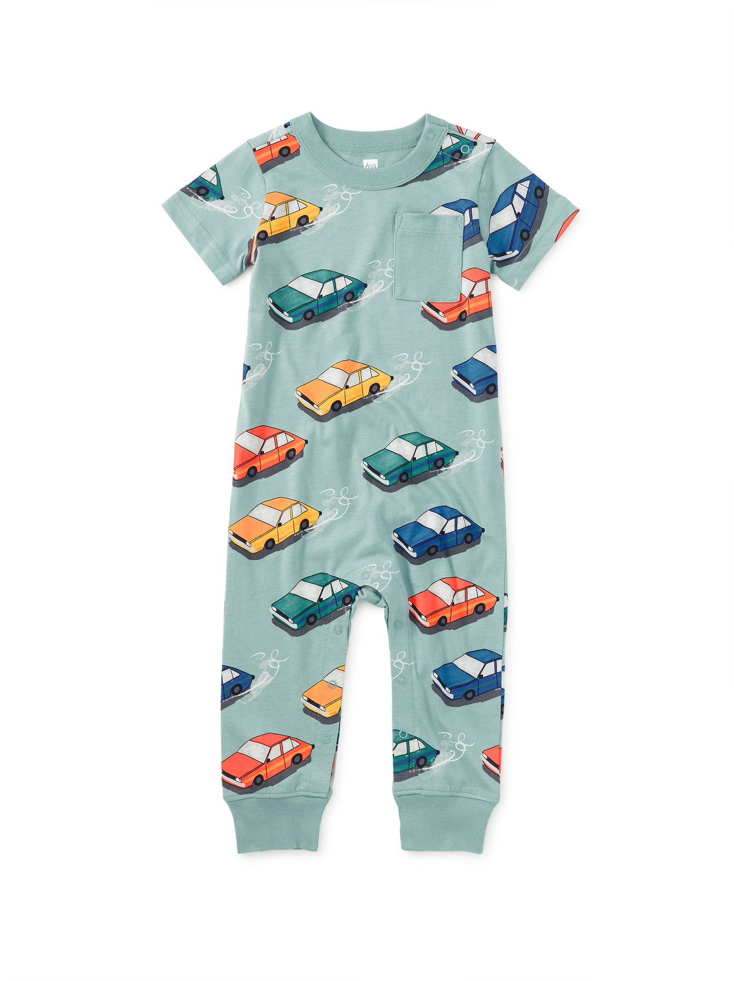 Tea Vintage Cars | Pocket Romper