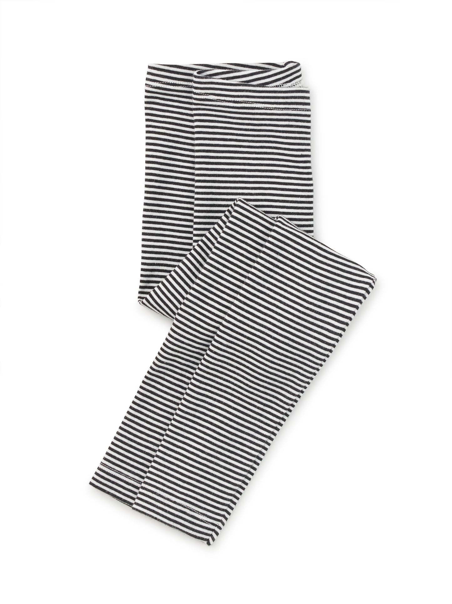 Tea Jet Black | Striped Leggings