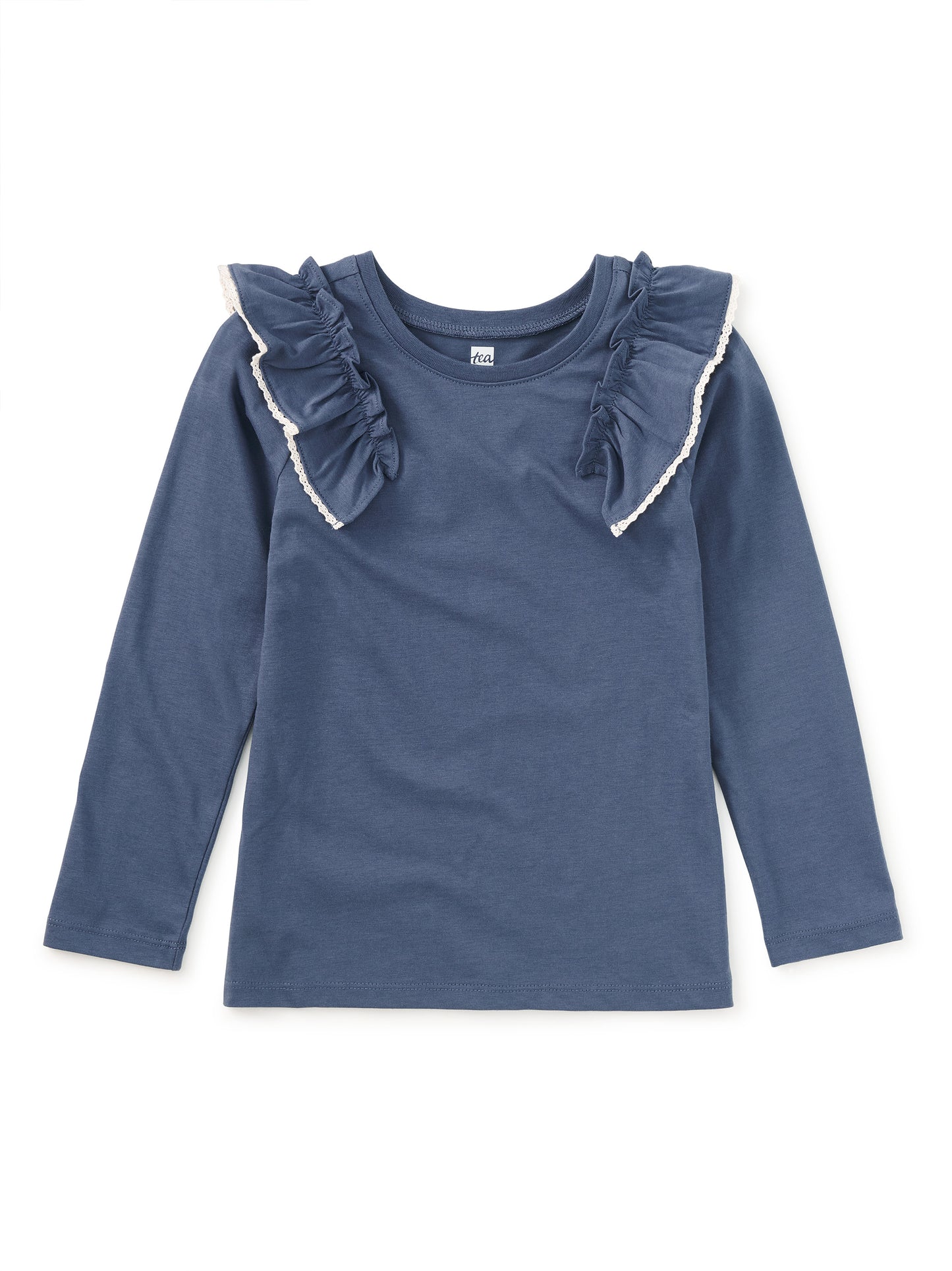 Tea Triumph | Long Sleeve Lace Trim Top
