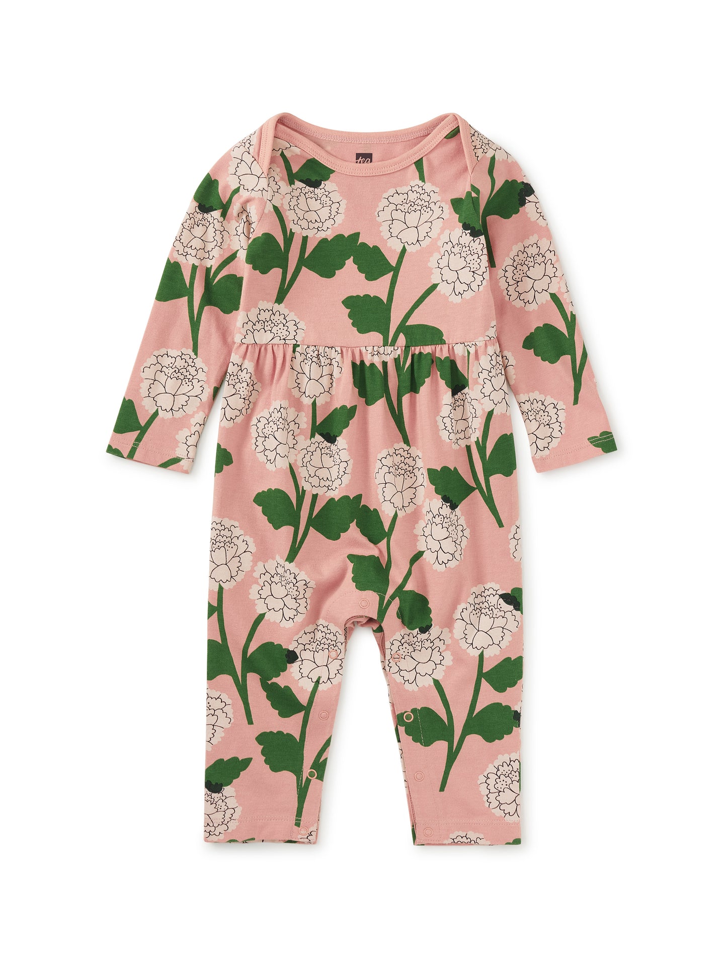 Tea Chrysanthem | Lap Shoulder Romper