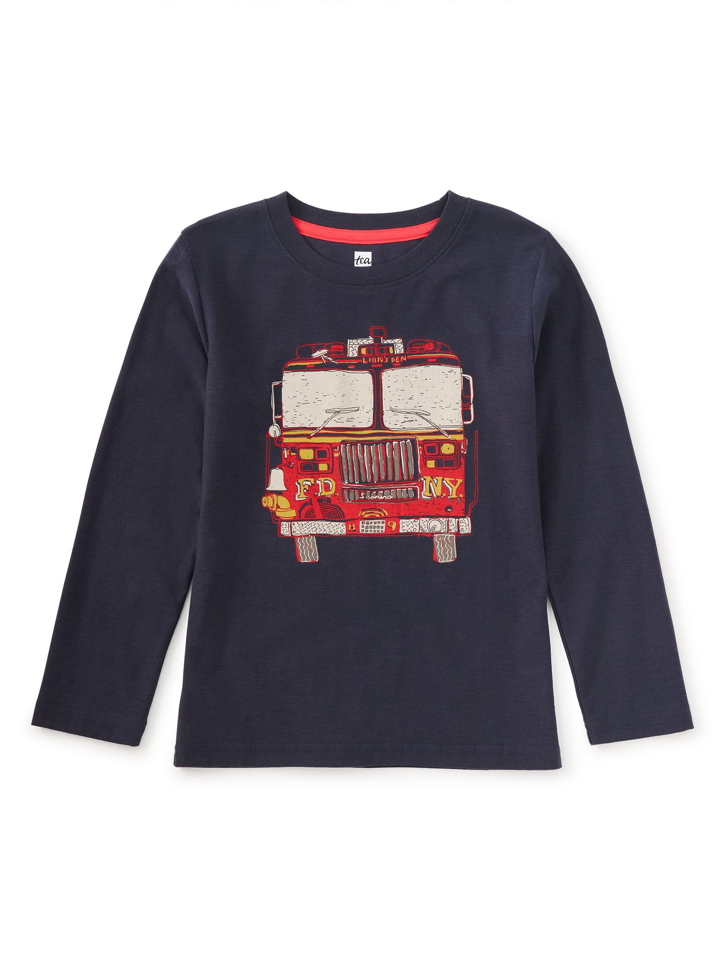 Tea Indigo | Fire Truck Graphic Tee