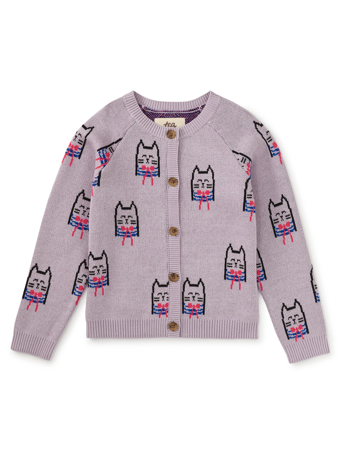 Tea Bowtie Cats | Iconic Bowtie Cats Cardigan