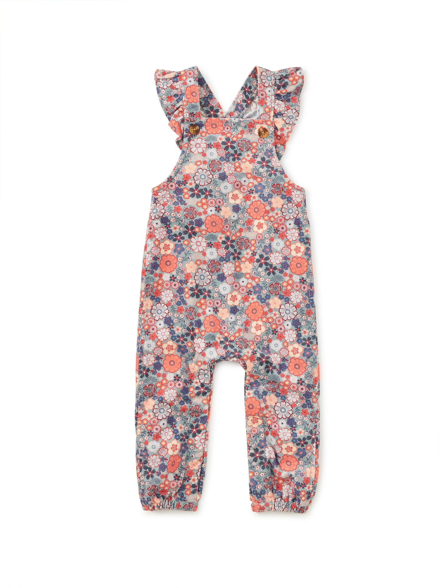 Tea Japanese Mini | Corduroy Ruffle Romper