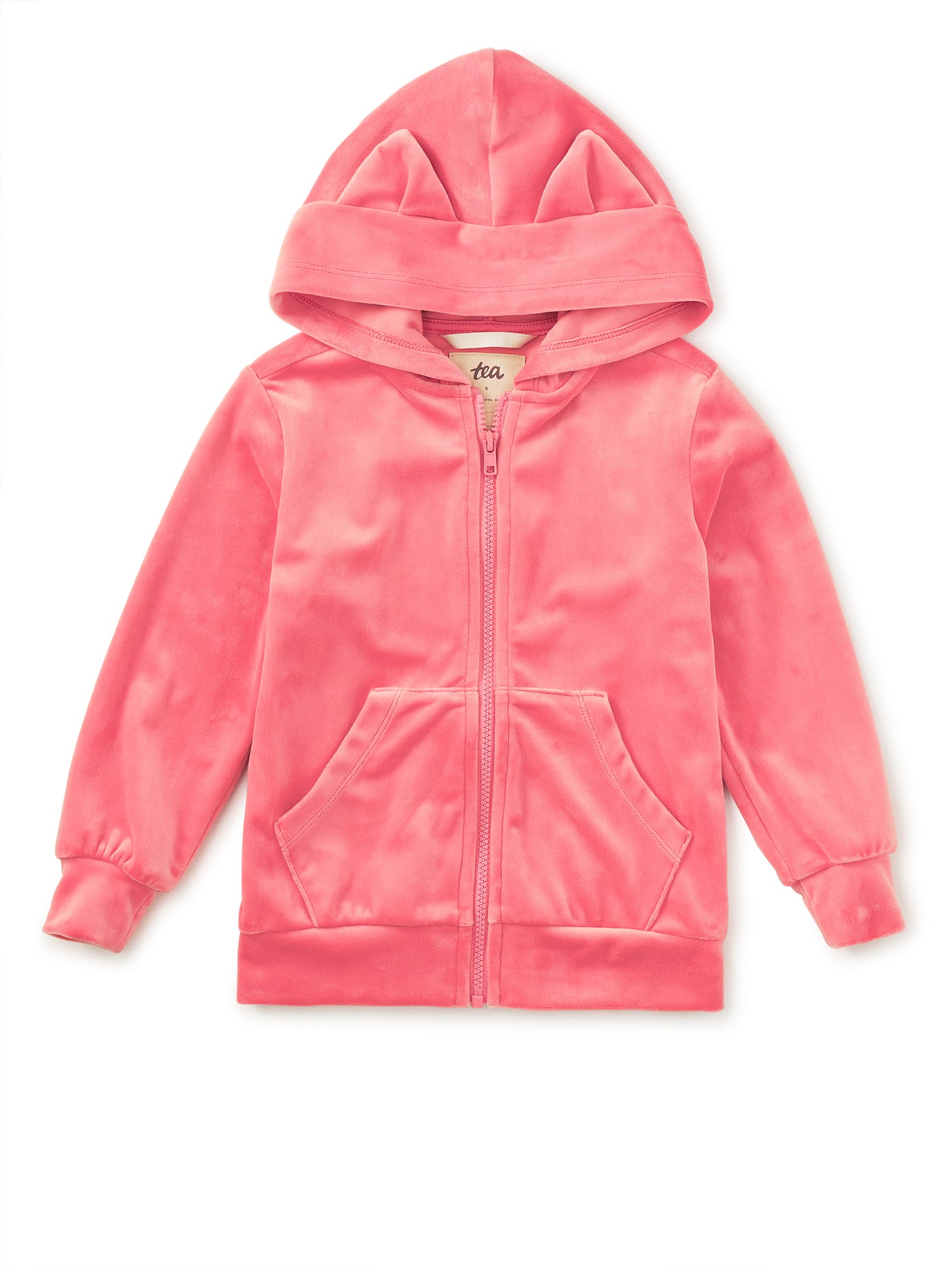 Tea Mauveglow | Cat Ears Velour Hoodie