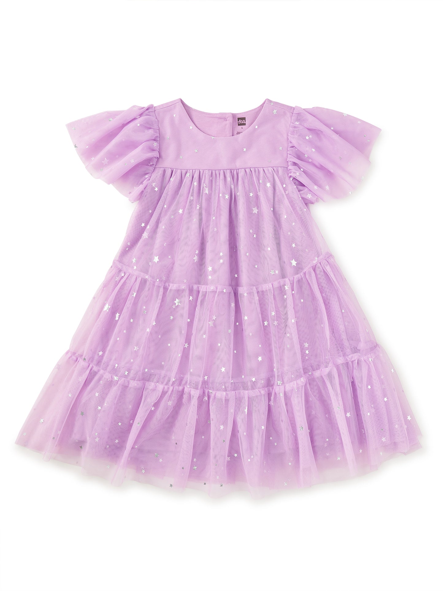Tea Shimmer Sky | Tiered Tulle Sparkle Dress