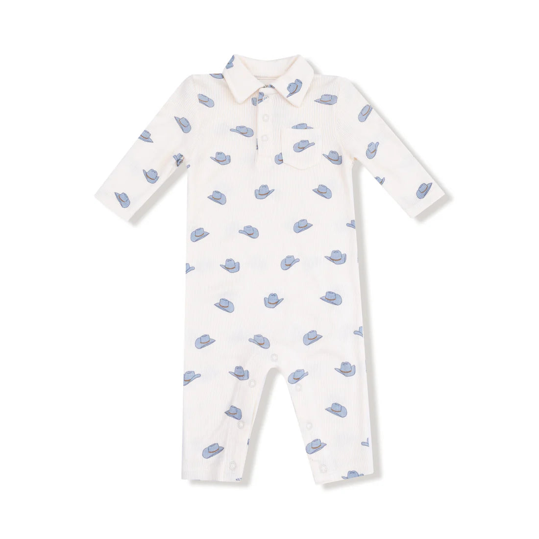 Angel Dear Petite Cowboy Hats | Polo Romper