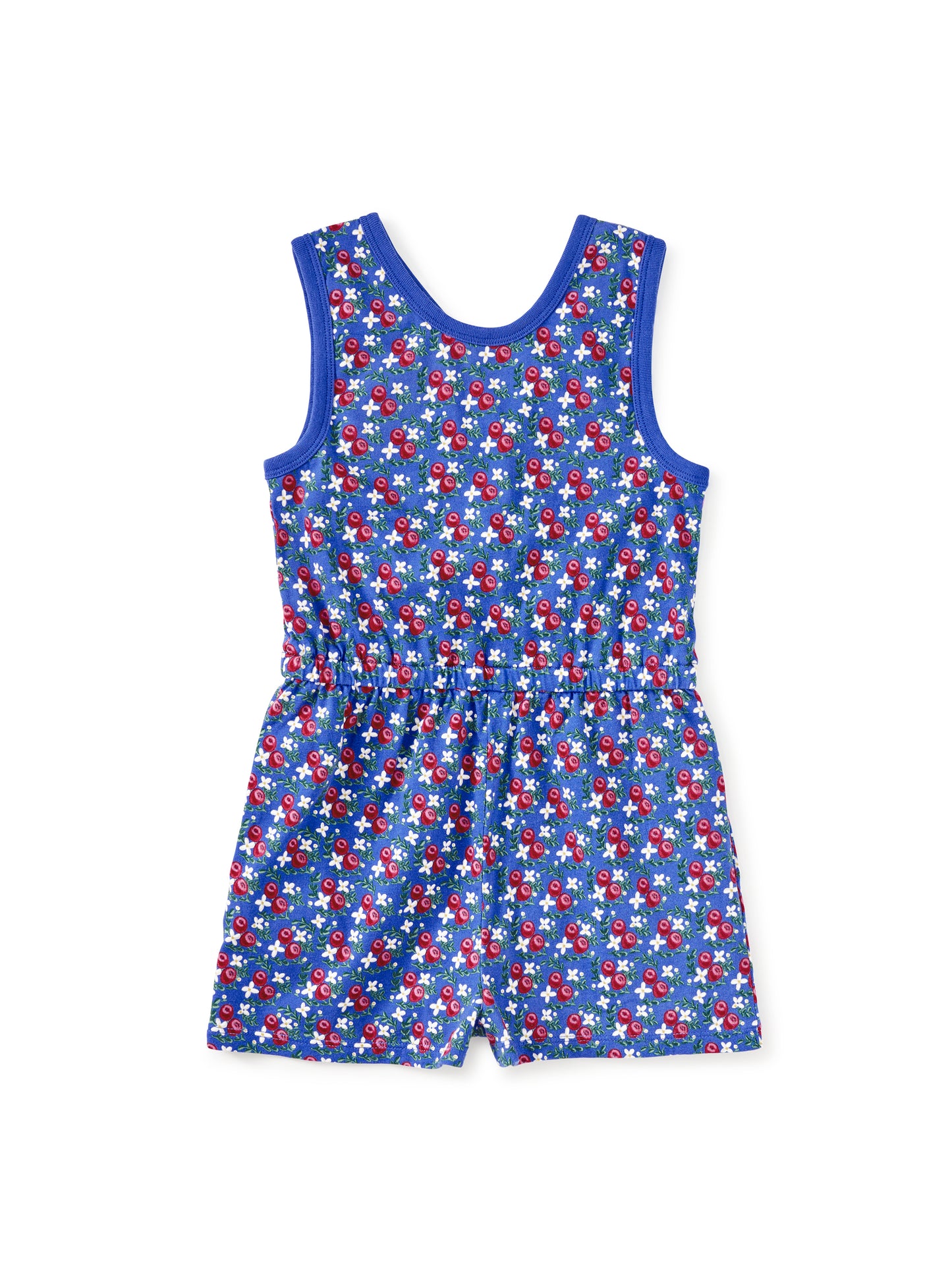 Tea Flamenco Fan Rose | Reversible Wrap Romper