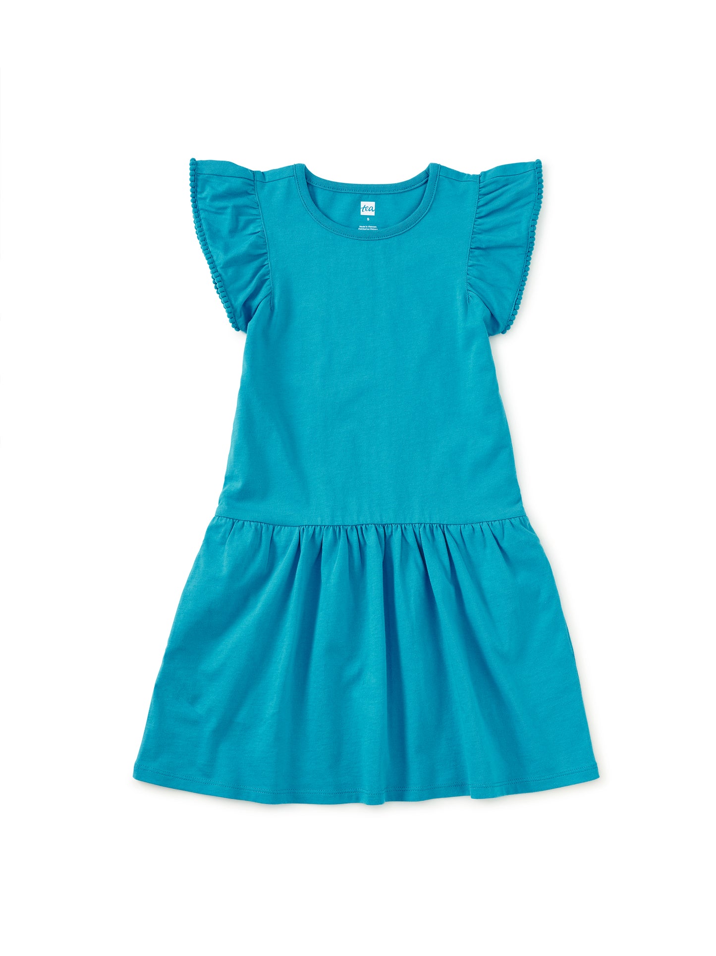 Tea Bondi Blue | Pom-Pom Flutter Dress
