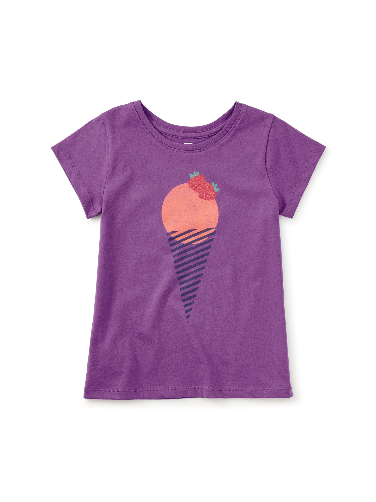 Tea Deep Lavender | Glitter Strawberry Graphic Tee