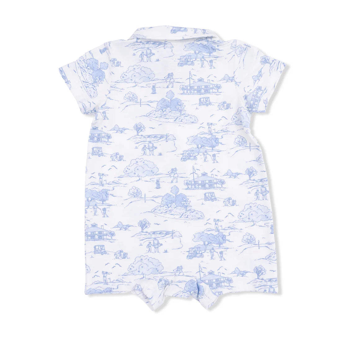Angel Dear Ivory Blue | Golf Toile Polo Shortie
