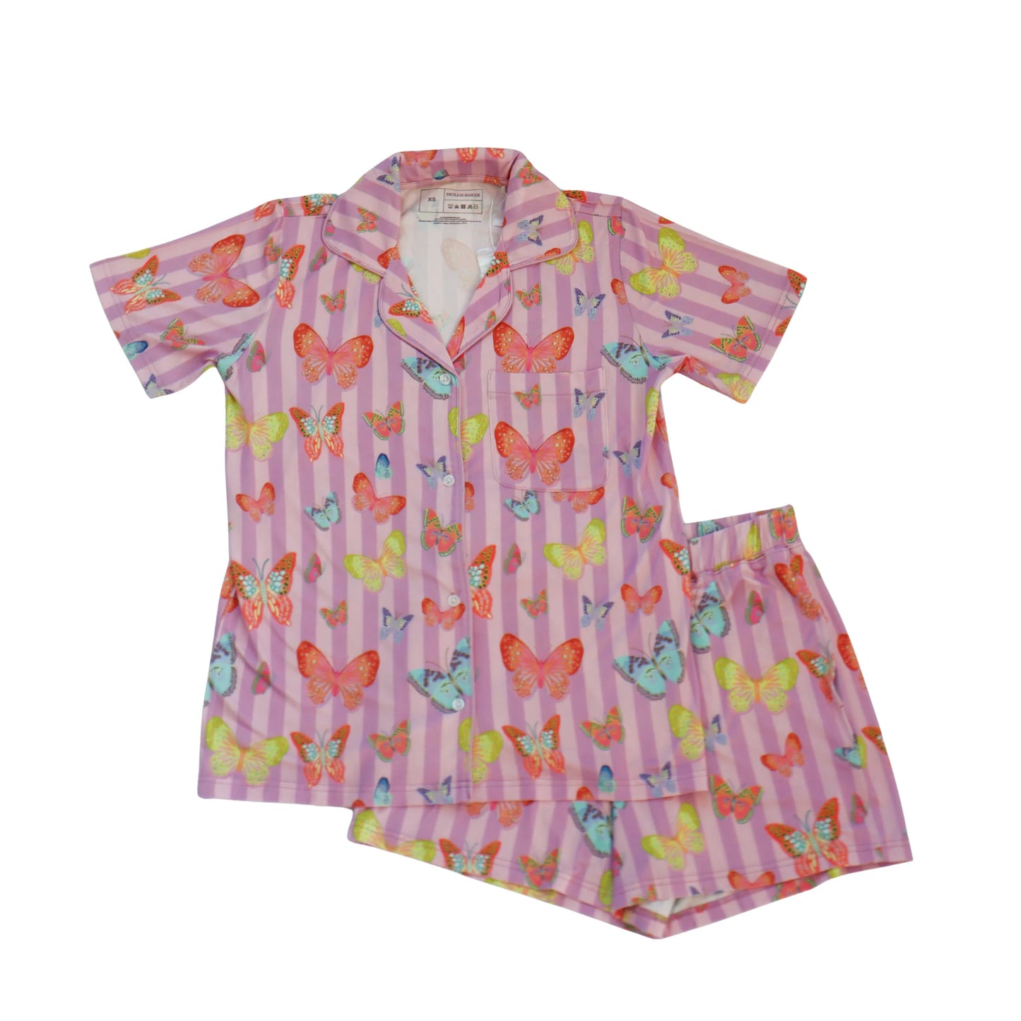Hollis Baker Pink | Butterfly Adult Ruffle Set