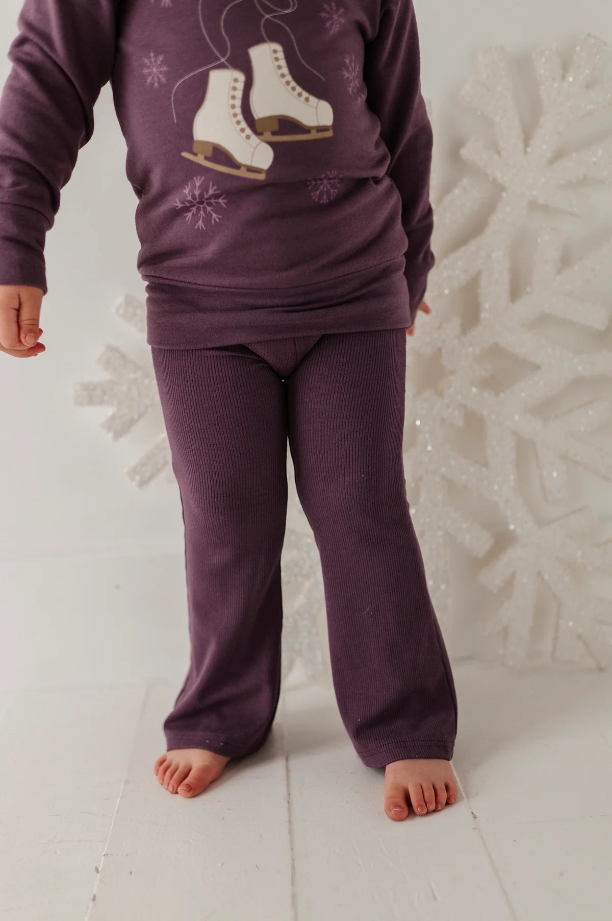 Baby Sprouts Plum | Flare Pants