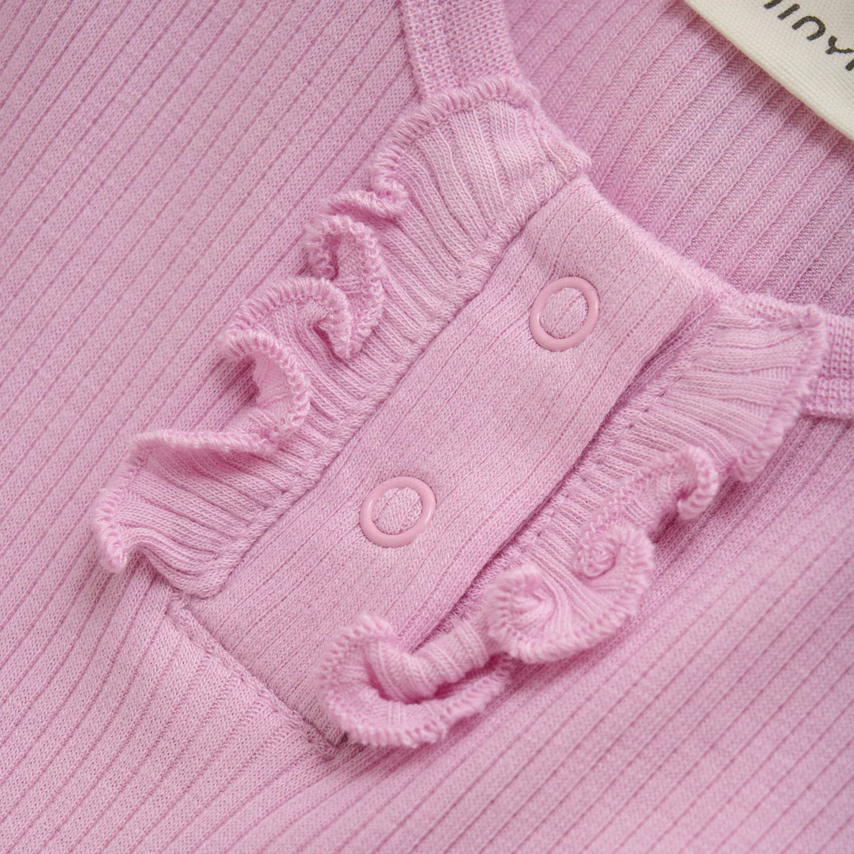 Minymo Lilly Pad | Short Sleeve Rib Bodysuit