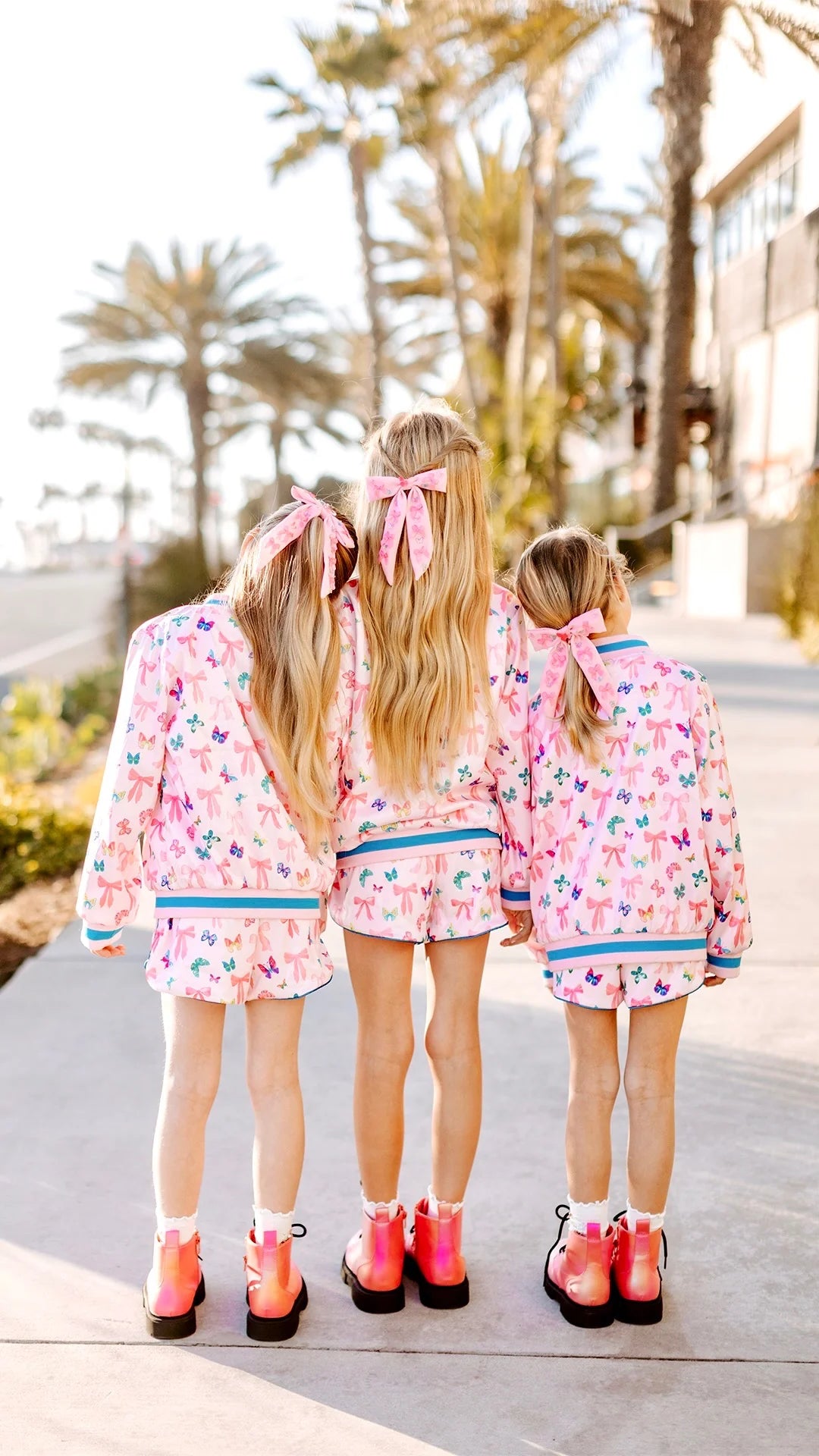 Three Wildflower Designs Bow | Satin Jacket