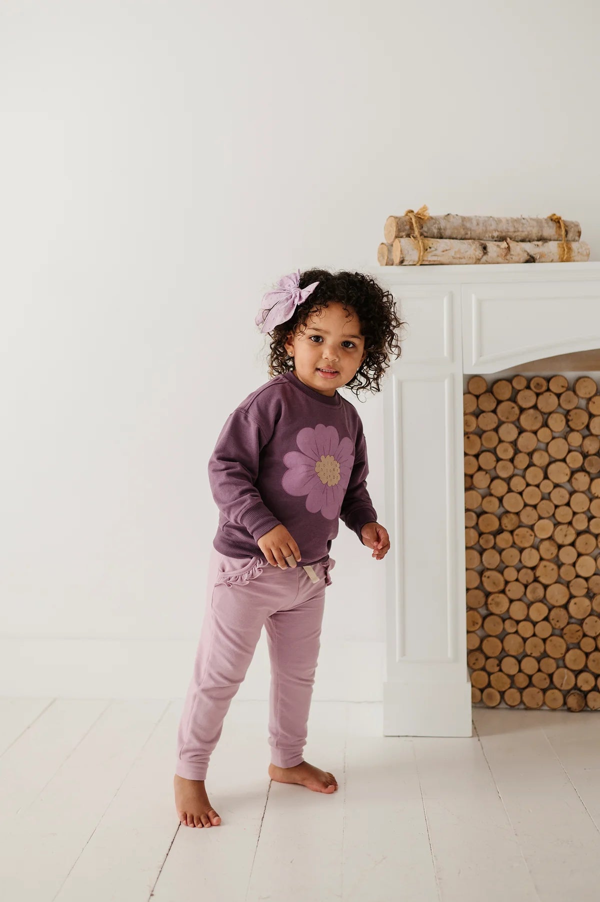 Baby Sprouts Plum | Wildflower Boxy Sweatshirt