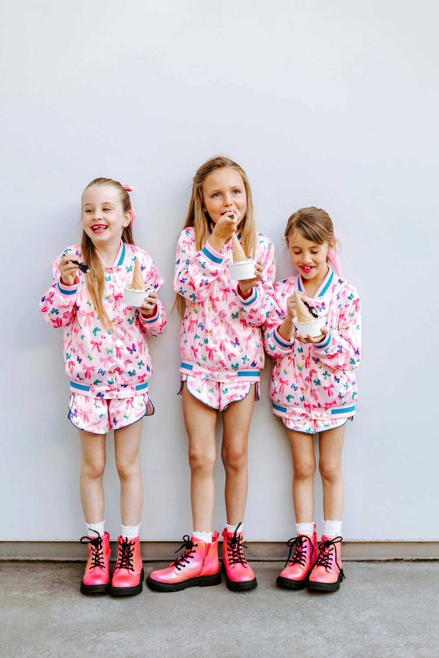 Three Wildflower Designs Bow | Satin Jacket