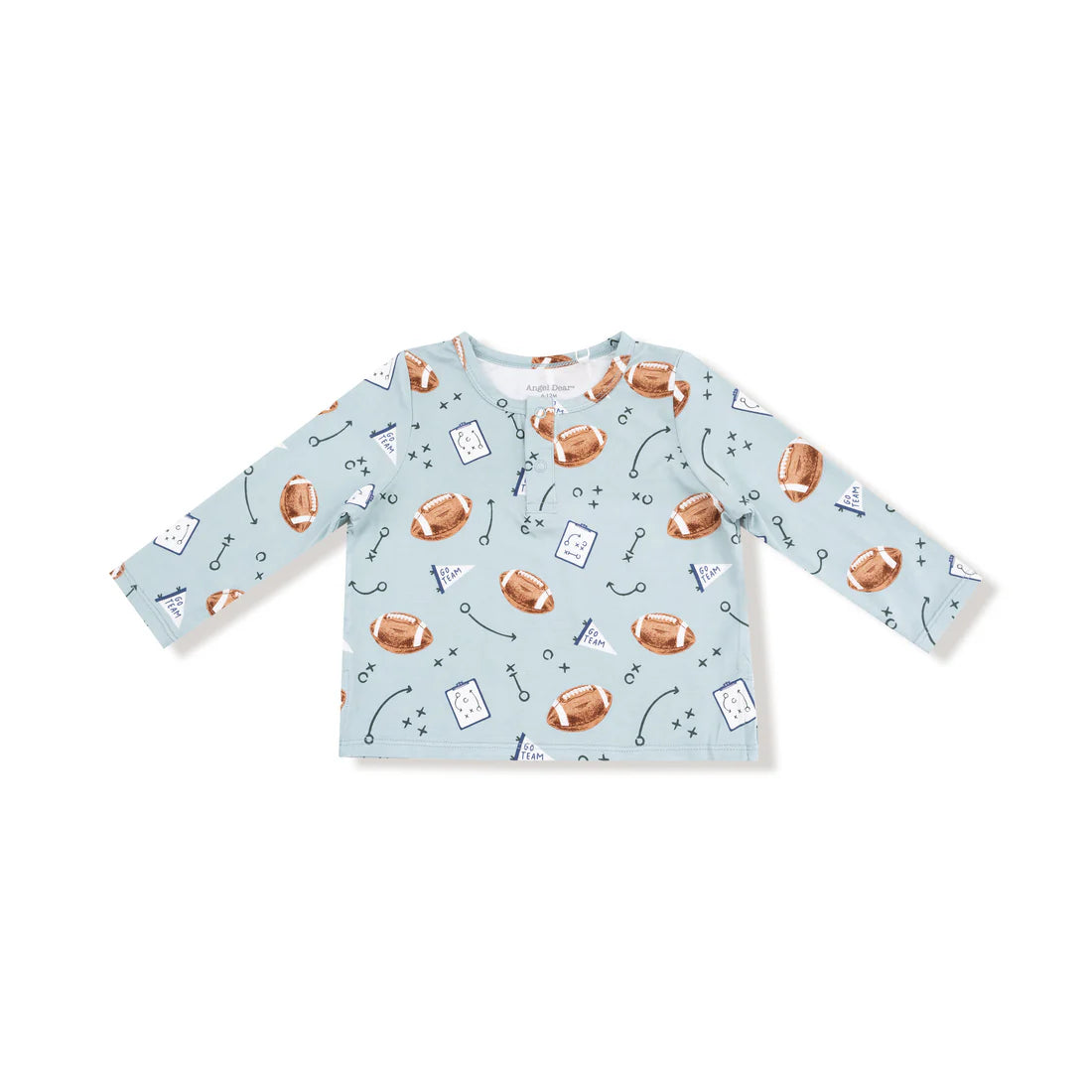 Angel Dear Grey Mist | Touchdown Time Long Sleeve Henley