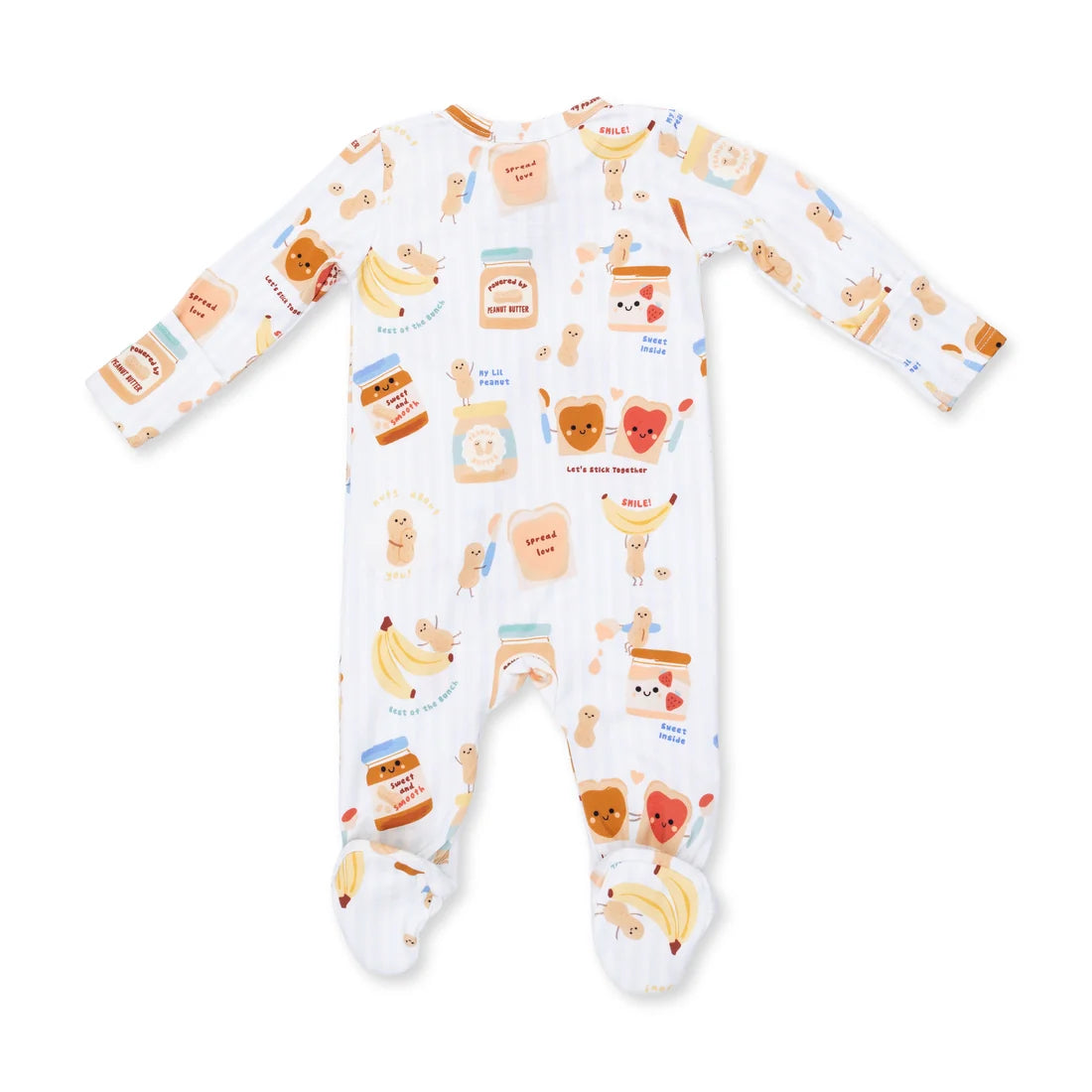 Angel Dear Ivory Blue | Spread the Love 2 Way Zipper Footie