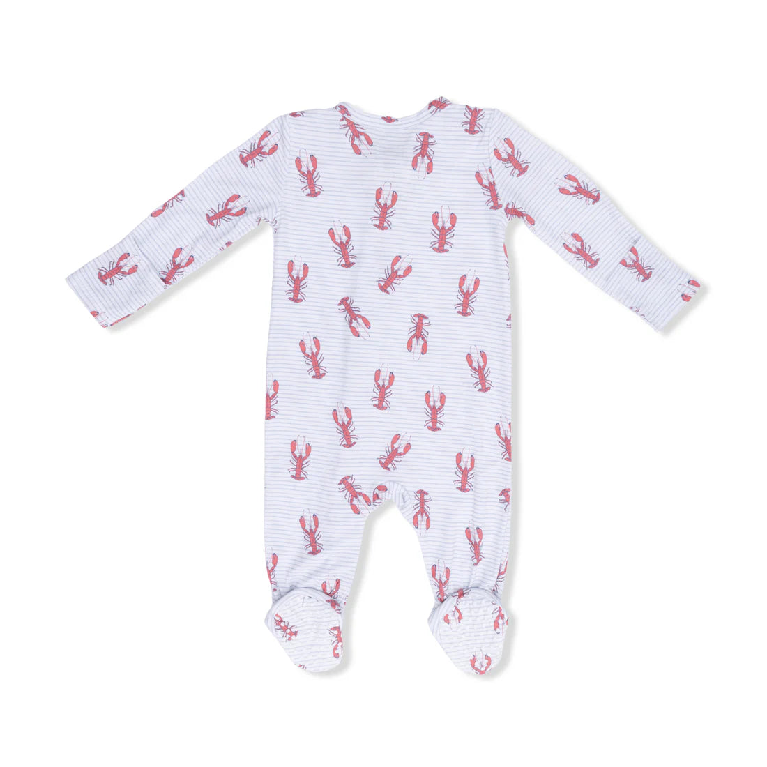 Angel Dear White | Lobsters 2 Way Zipper Footie