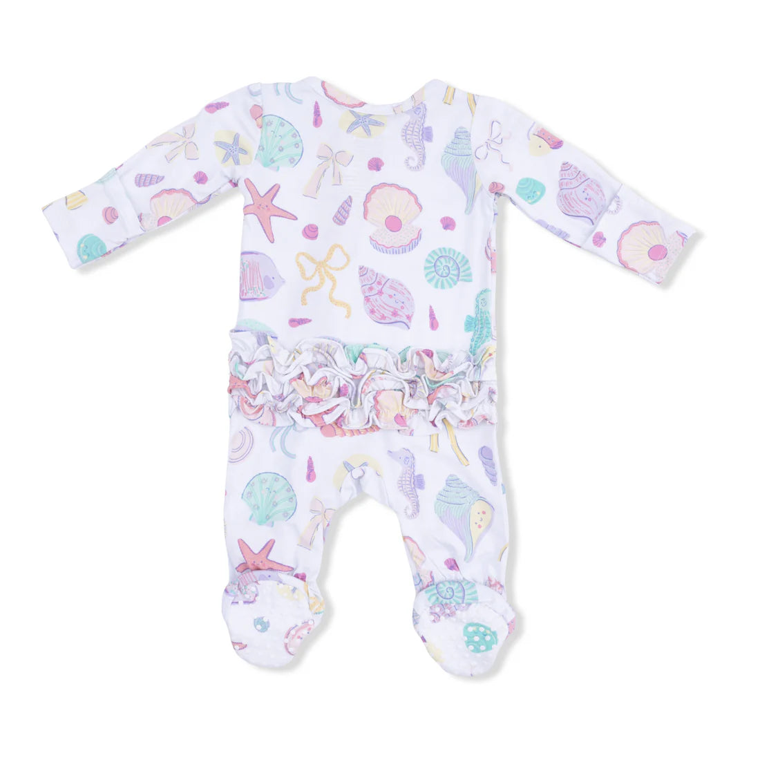 Angel Dear Ivory | Beach Days 2 Way Ruffle Back Zipper