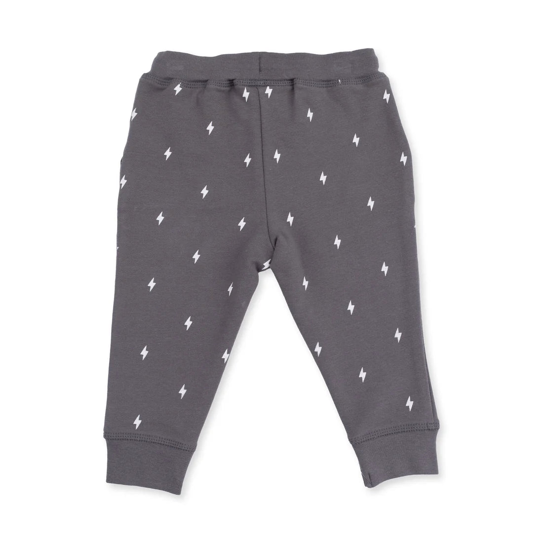 Angel Dear Gray | Drop Sleeve Sweatshirt & Lightning Bolt French Terry Jogger Pant Set