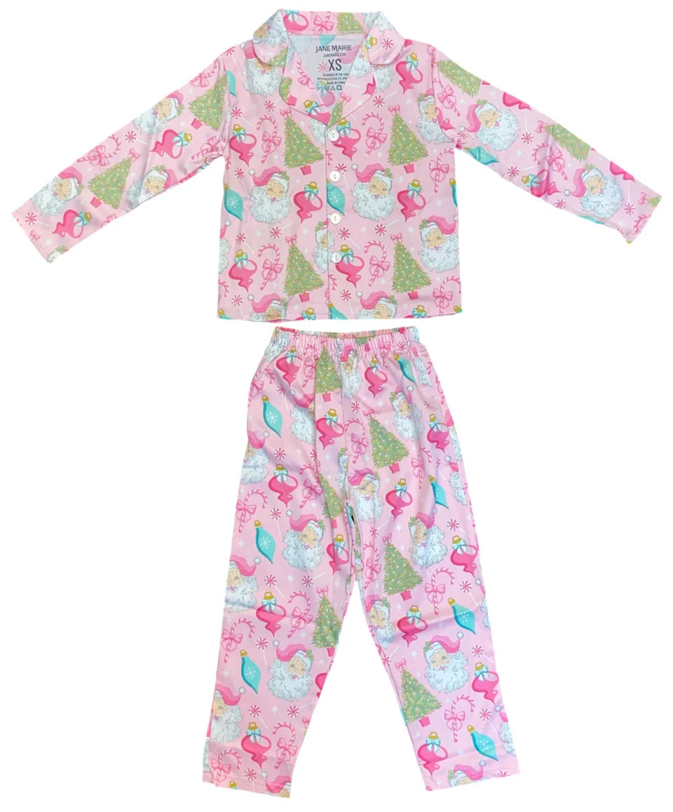 Jane Marie Baby It's Cold Outside | Silky Satin Long Sleeve PJ Set