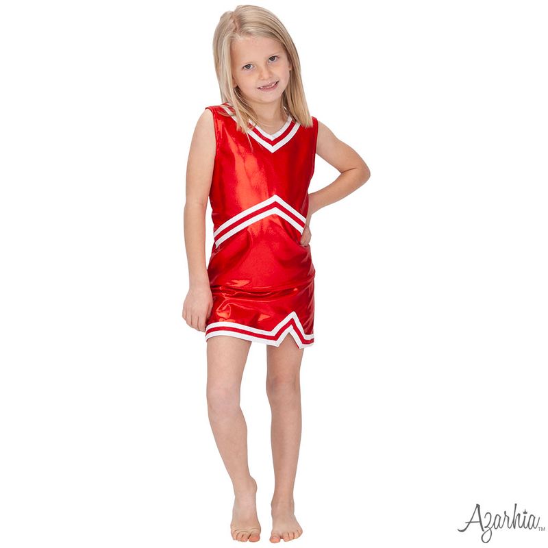 Azarhia Crimson | Game Day Shimmer Cheer Suit