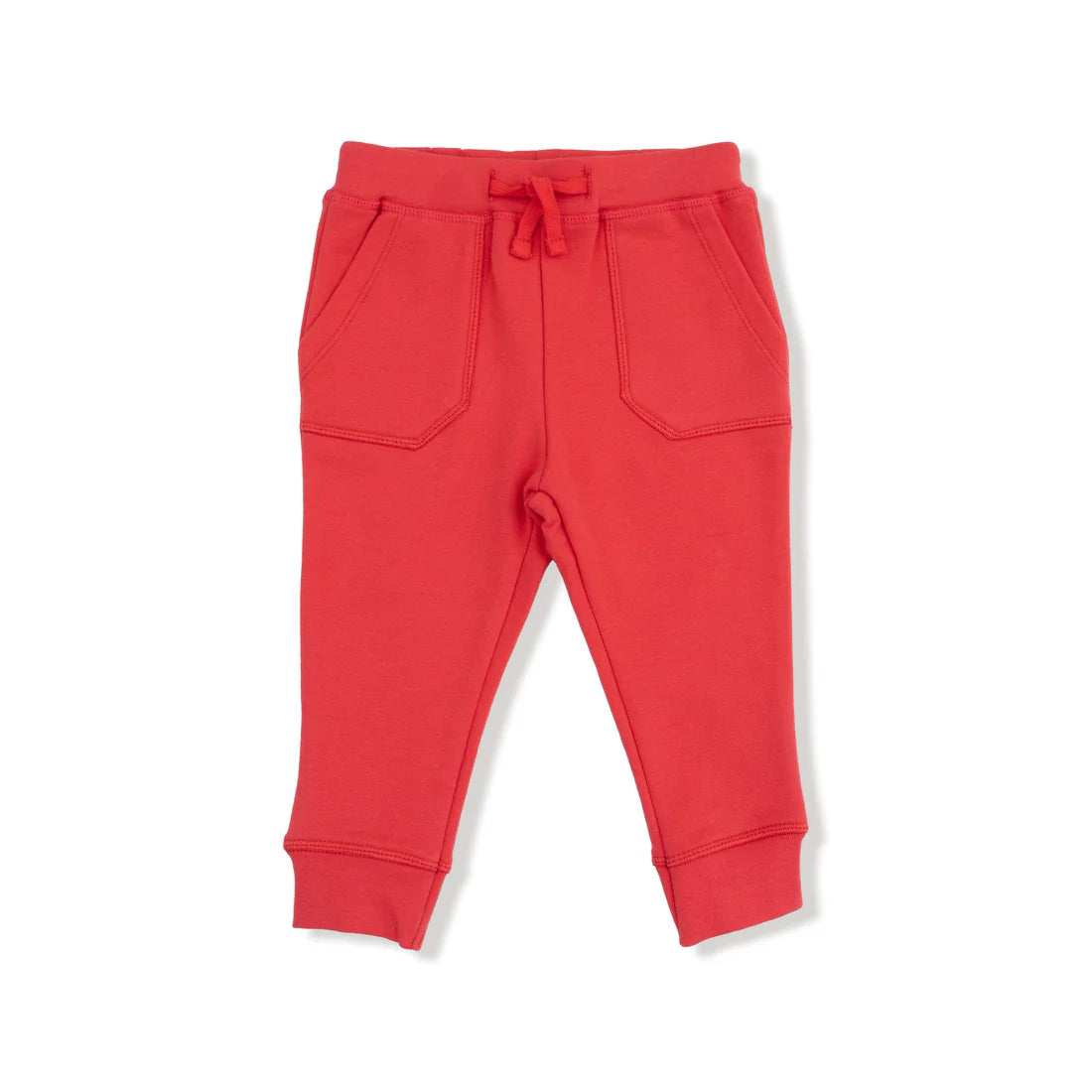 Angel Dear Red | French Terry Varsity Set