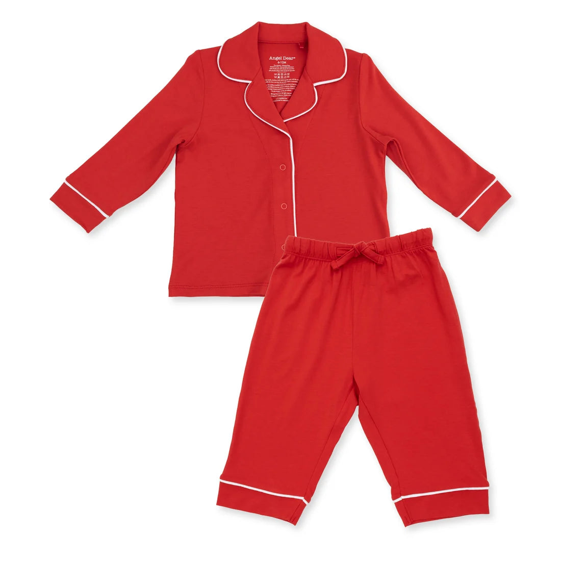 Angel Dear Red | Ribbon Long Sleeve Coat Style with Pant