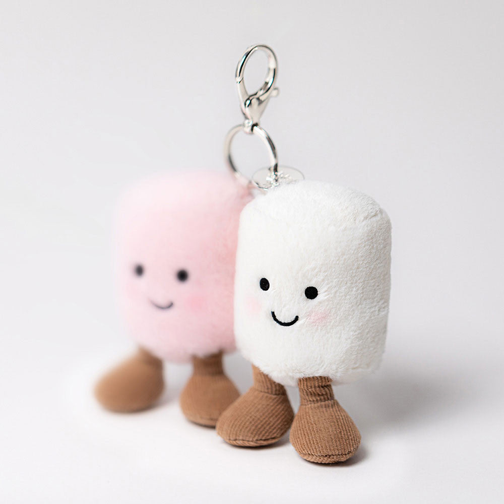 JellyCat Pink & White | Marshmallows Bag Charm