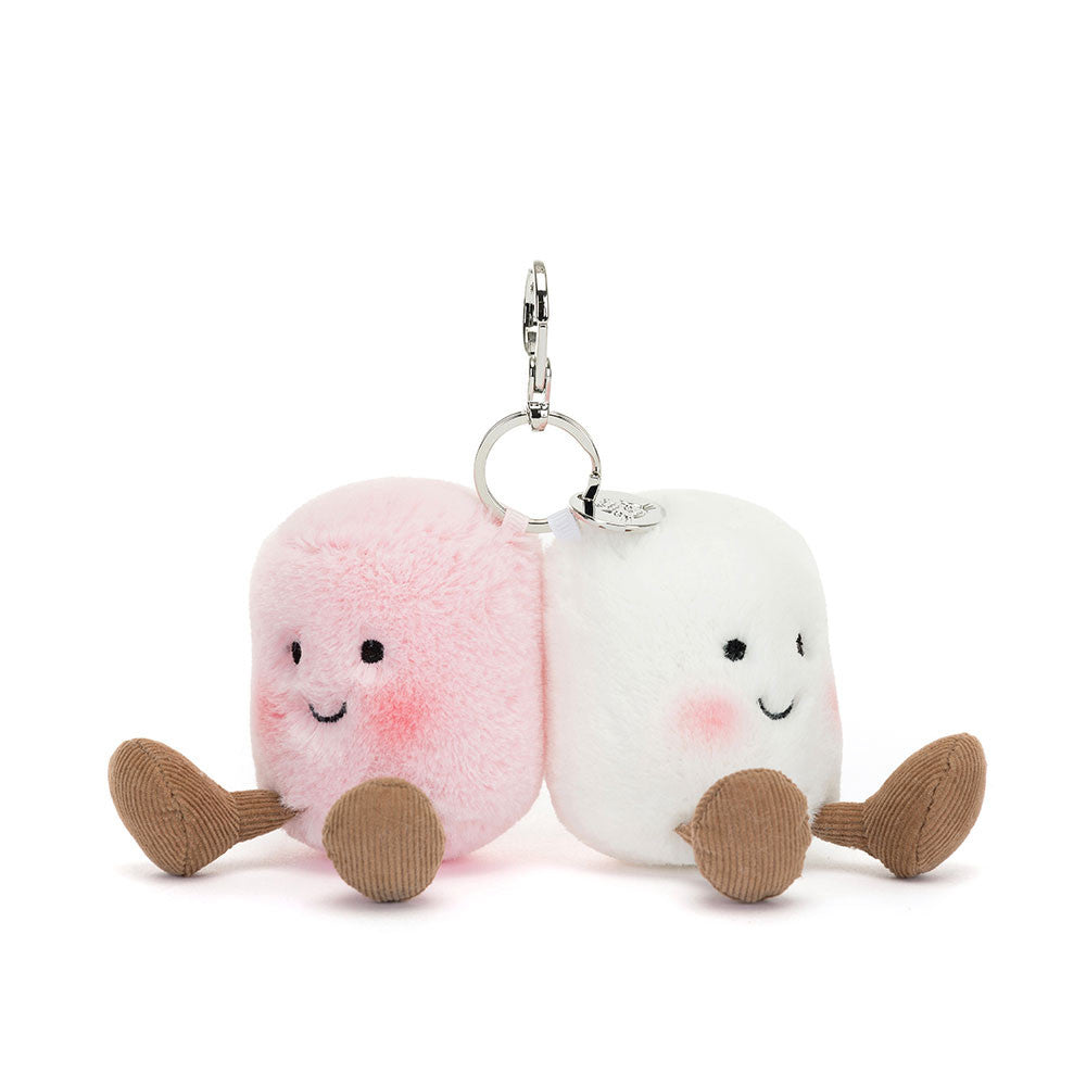 JellyCat Pink & White | Marshmallows Bag Charm