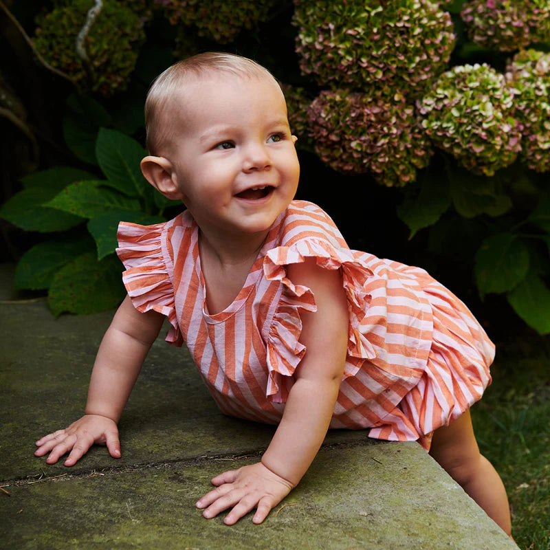 Pink Chicken Orange Pink Stripe | Abigail 2-Piece Set