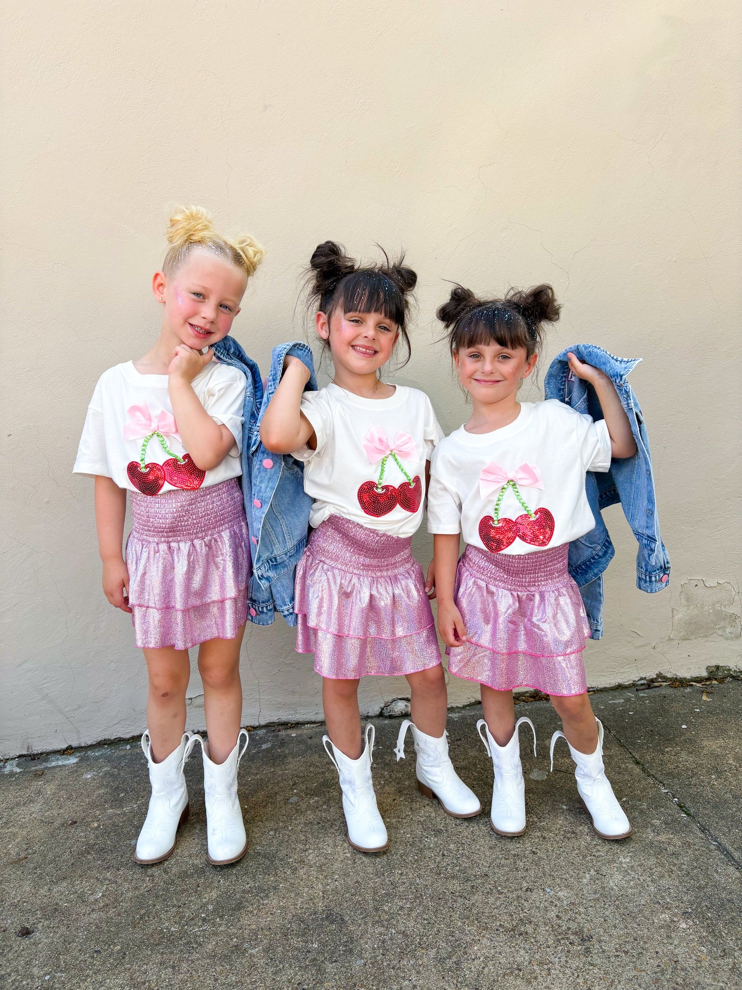 Three Wildflower Designs Cherry and Bow | Gem Top