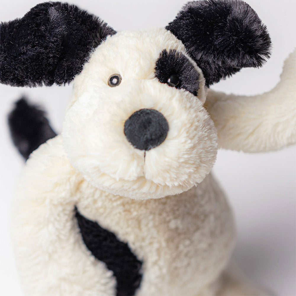 JellyCat Black & Cream | Puppy Bashful Original