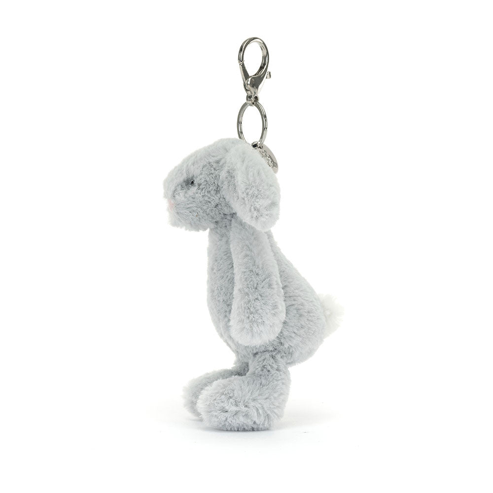 JellyCat Silver Bashful Bunny | Bag Charm