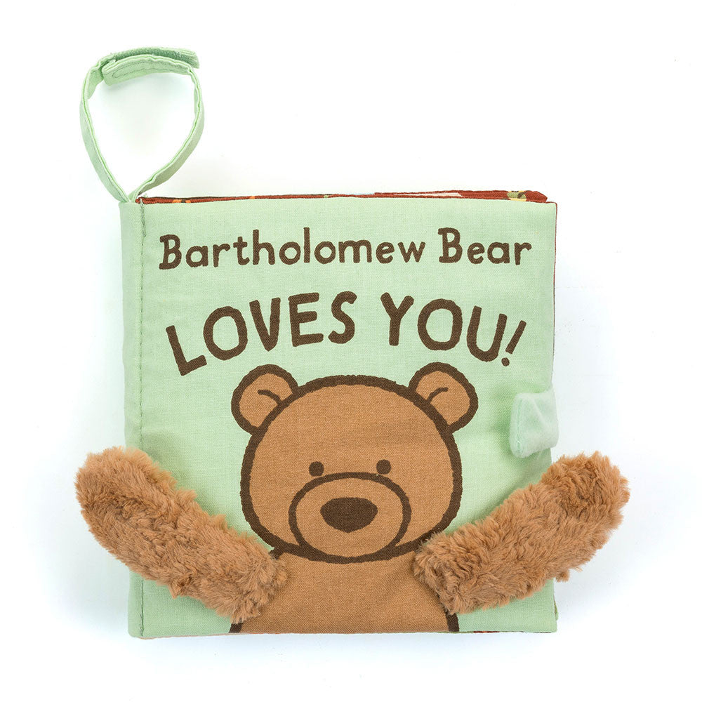 JellyCat Bartholomew Bear Loves You | Crinkle Book