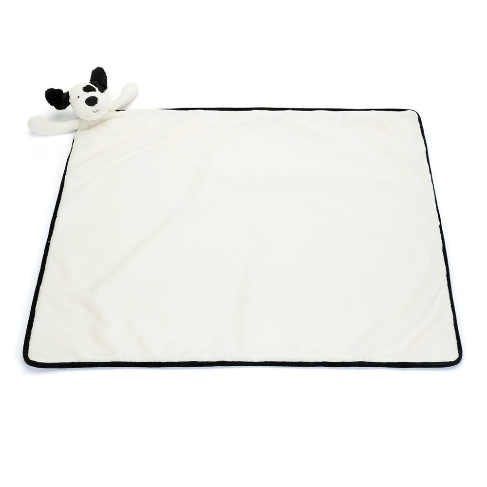 JellyCat Bashful Black & Cream | Puppy Blankie