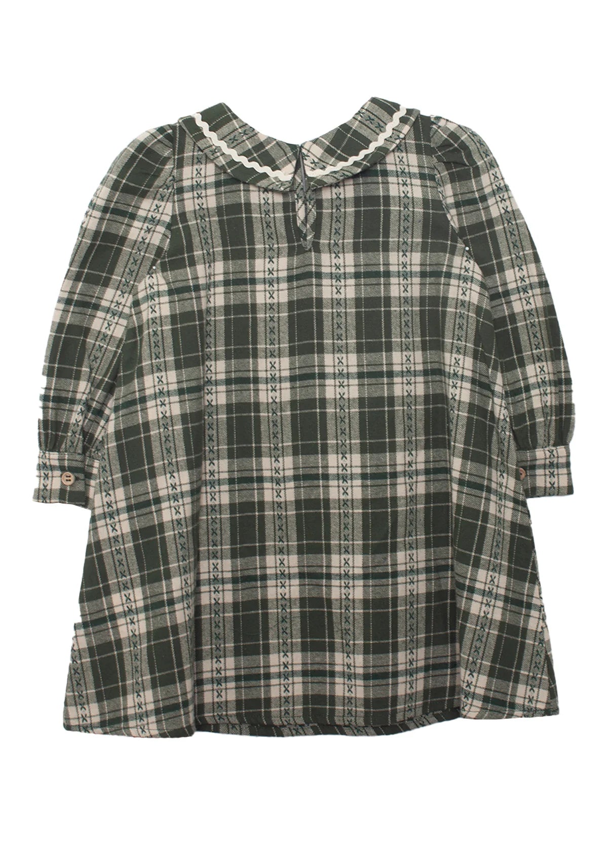 Mabel + Honey Green | Plaid & Pine Dress