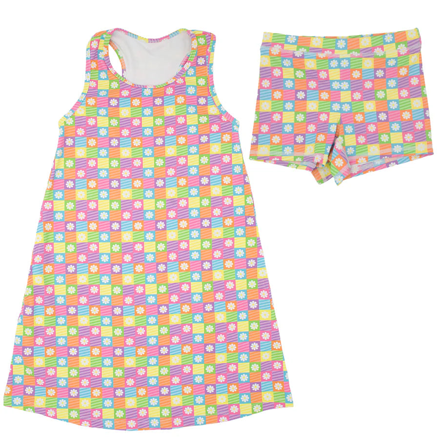 Azarhia Block Daisies | Izzy Tennis Dress & Shorts