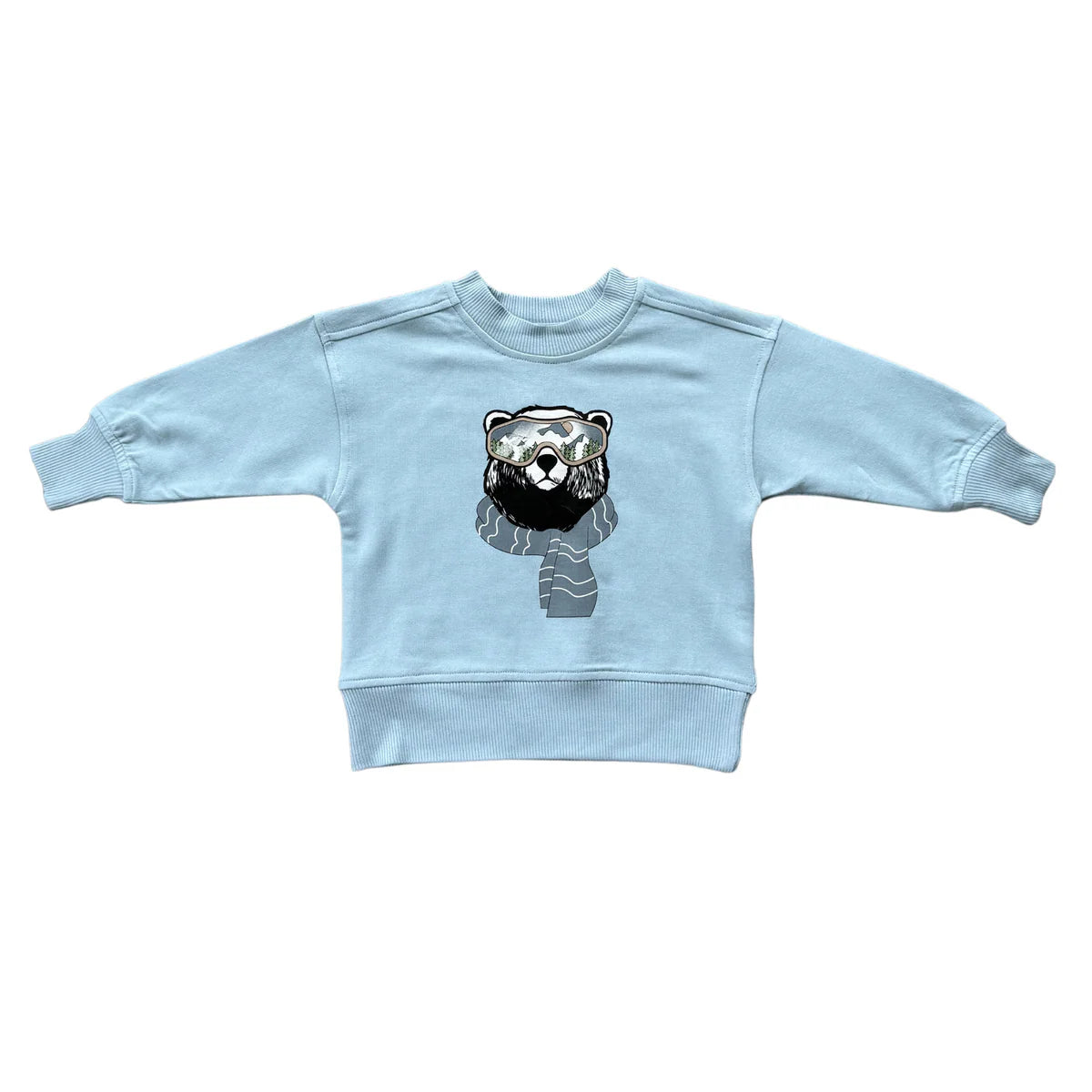 Baby Sprouts Ski Bear | Boxy Sweatshirt