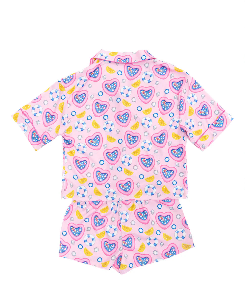 Sunshine Society It's My Party | Silky Short Sleeve With Shorts Set