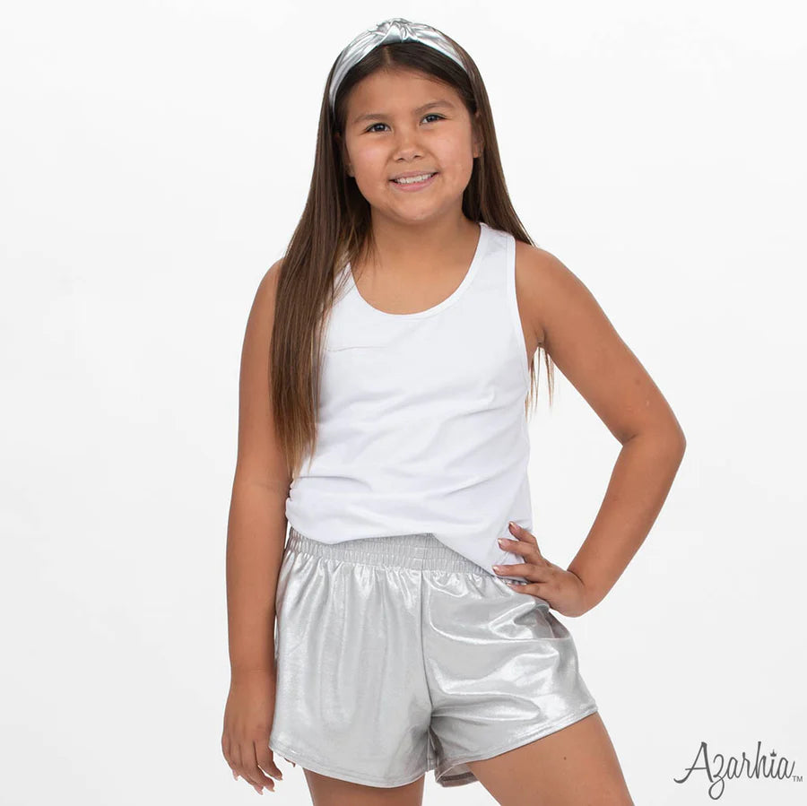 Azarhia Silver | Shimmer Top Knot Headband