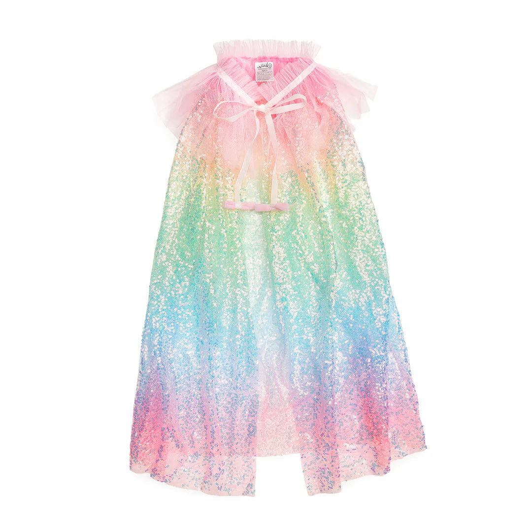 Sweet Wink Rainbow | Sequin Cape