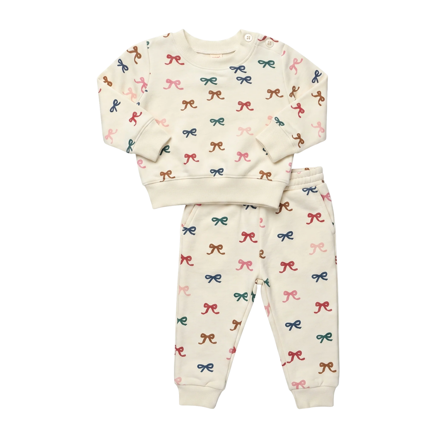 Pink Chicken X Coop Kids Tiny Bows | Jax Jogger Set