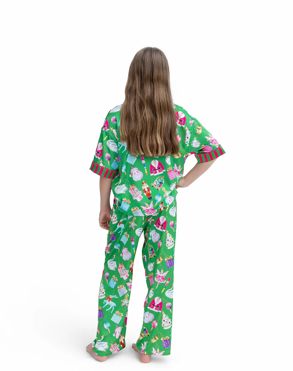 Sunshine Society Holiday Baubles | Short Sleeve Pant Set