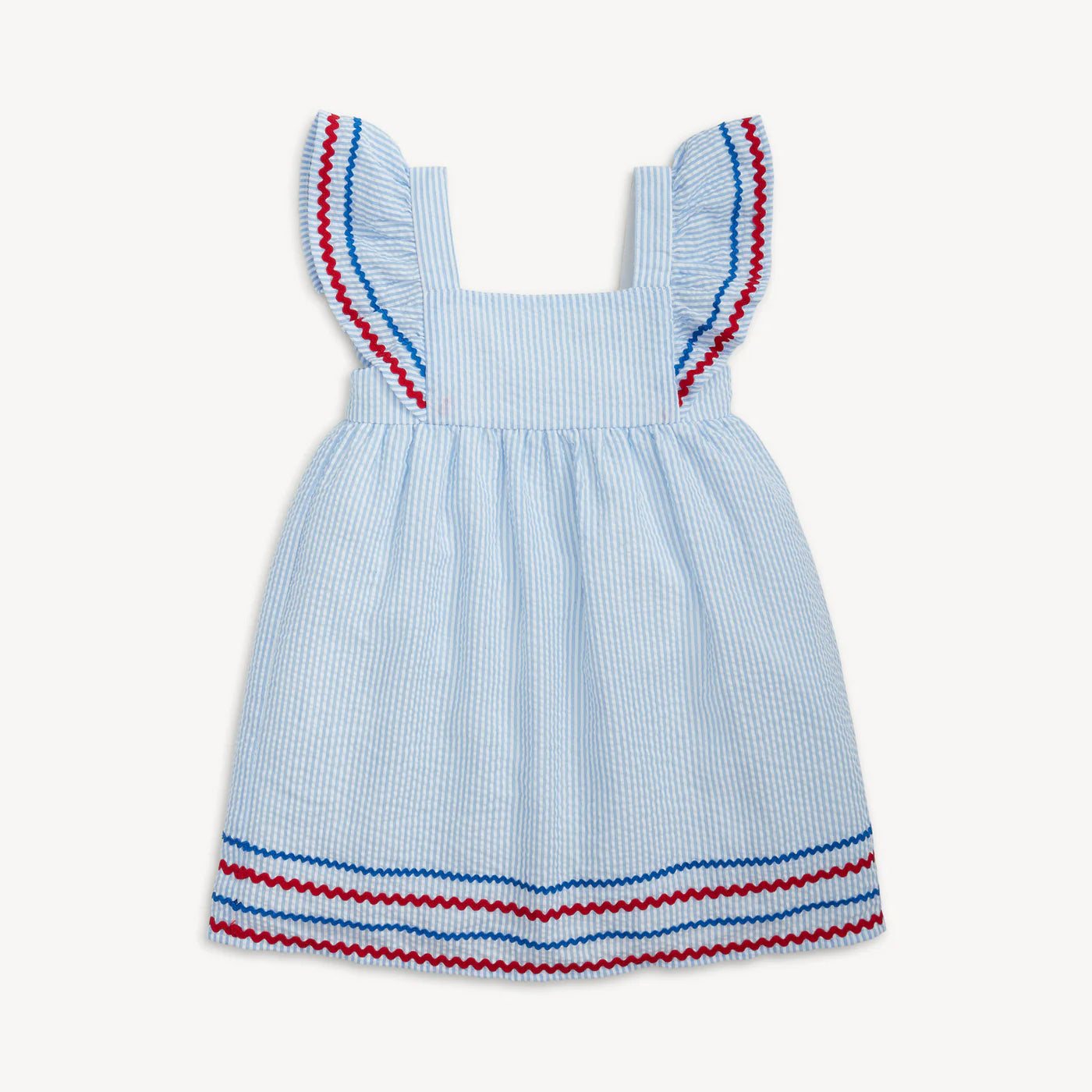 Magnetic Me Seersucker Stripe | Flutter Sleeve Dress