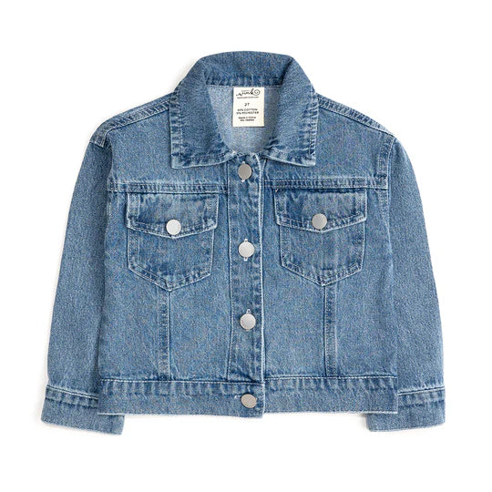Sweet Wink Denim | Game Day Football Sequin Patch Jacket
