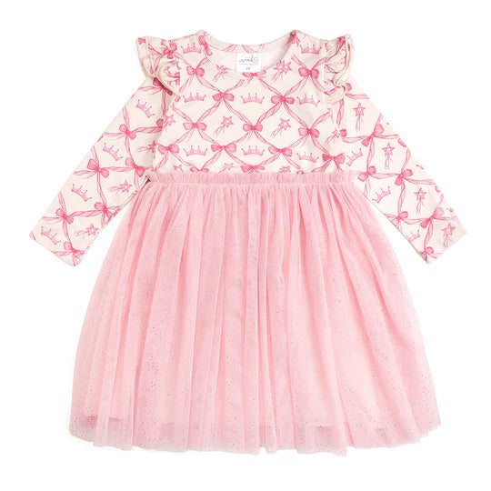 Sweet Wink Soft Pink | Princess Coquette Long Sleeve Tutu Dress